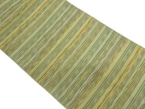 よろけ横縞模様織出し名古屋帯